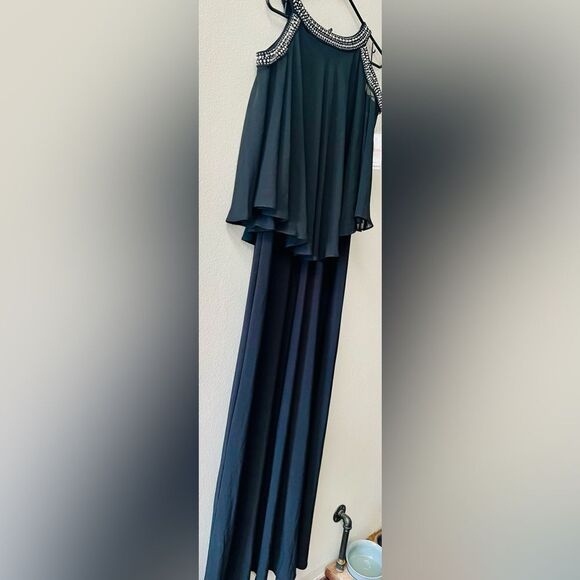 Alex Evenings Cold Shoulder Beaded Neckline Mother of Bride/Groom Gown Sz.10~NWT - Picture 4 of 9